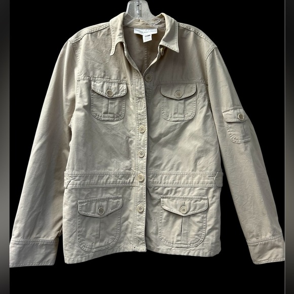 Jones of New York, Beige Utility Jacket/ size XL - Picture 1 of 12